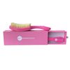 360 Waves Brush- Pink Rectangular Curved with Handle - (Medium Bristles) - Waveology Grooming
