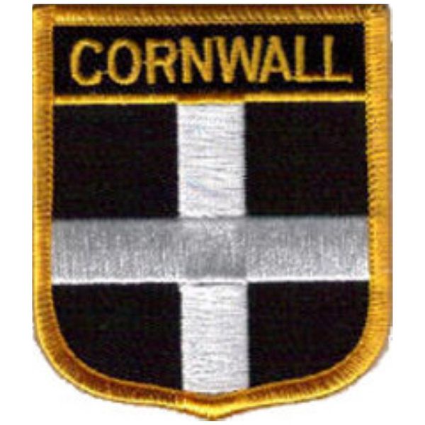 Cornwall County Embroidered Patch 6cm X 7cm (2 1/2" X 2 3/4")