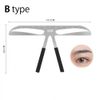 Eyebrow Stencil: Eyebrow Template Stencil Ruler (B)