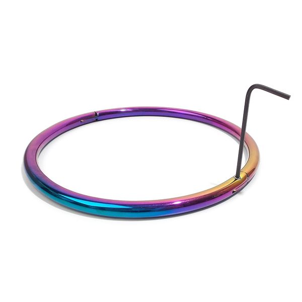 20" Rainbow Eternity Collar Slave Day Collar