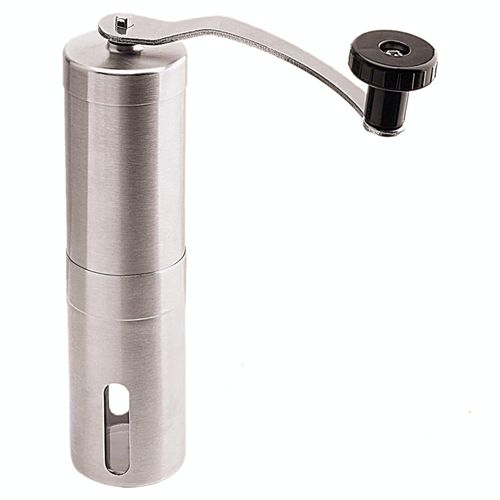 Manual Coffee Grinder, Adjustable Stainless Steel Burr Grinder, Portable Coffee Mill, Espresso Grinder for Camping, Travel, Espresso