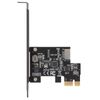 PCI-E to USB3.2 GEN1 Front USB C Expansion Card, 5Gbps Type E Internal Front Panel Connector Riser Card,PCI Express Adapter for Desktop PCs WIN 7/8/10/11/LINUX (Black)