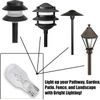 20 Pack T5 T10 12 Volt 18 Watt Low Voltage Landscape Bulb Wedge Push Base