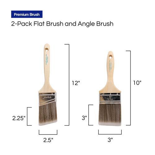 Pro Grade - Paint Brushes - 2Pk - Paint Brush Set