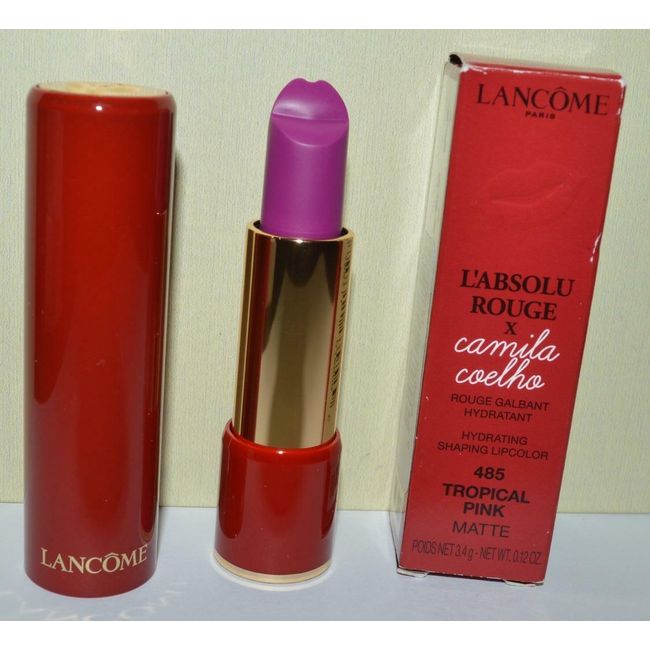 LANCOME Tropical Pink #485 L'Absolu Rouge Camila Coelho LipColor LIMITED ~ BNIB