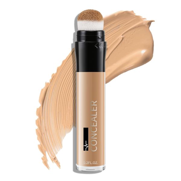 Boobeen Concealer Stick, Flüssige Kontur Schminke Matt Contouring Wand mit Kissen Applikator, Creme Bronzer für Gesicht Concealer, Medium-to-Full Coverage, Natural Longlasting