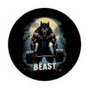 Beast Werwolf Halloween Gym Workout PopSockets Klebender PopGrip