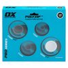OX Pro PolyZip 4 Piece Cutter Set (15, 22, 35, 42mm), Blue