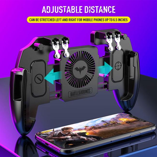 Game Controller Gamepad Trigger Shooting Free Fire Cooling Fan Gamepad  Joystick for IOS Android Mobile Phone : Video Games 