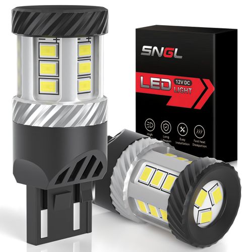 SNGL 2025 Upgraded 7440 7443 LED Bulbs, 600% Brightness 6000K White, Super Bright T20 7441 7444 992 W21W LED Light Bulb for Back Up Reverse Brake Tail Turn Signal Daytime Running Lights, Pack of 2