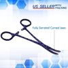 4 Pc Bandage Kit w/Scissors & Forceps First Aid Refill Emergency Trauma - Purple