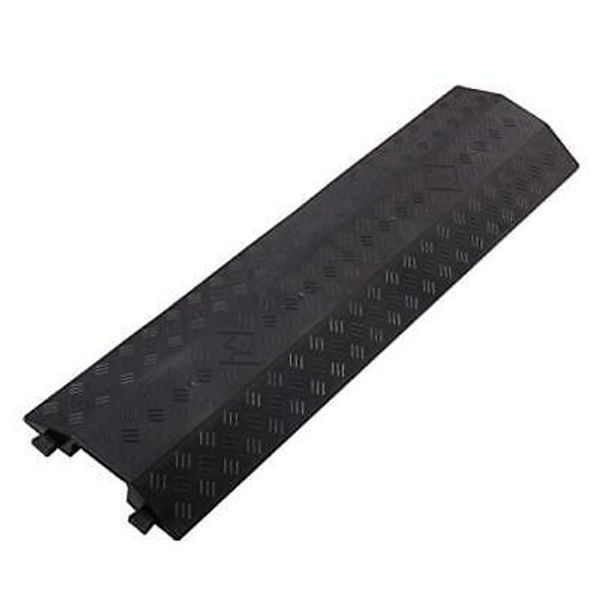 Medium 1 Piece - Floor Cord Cover Cord Protector Drop Over Medium-1 piece Black