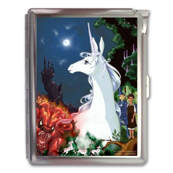 The Last Unicorn Anime Cigarette Case Lighter or Wallet Business Card Holder