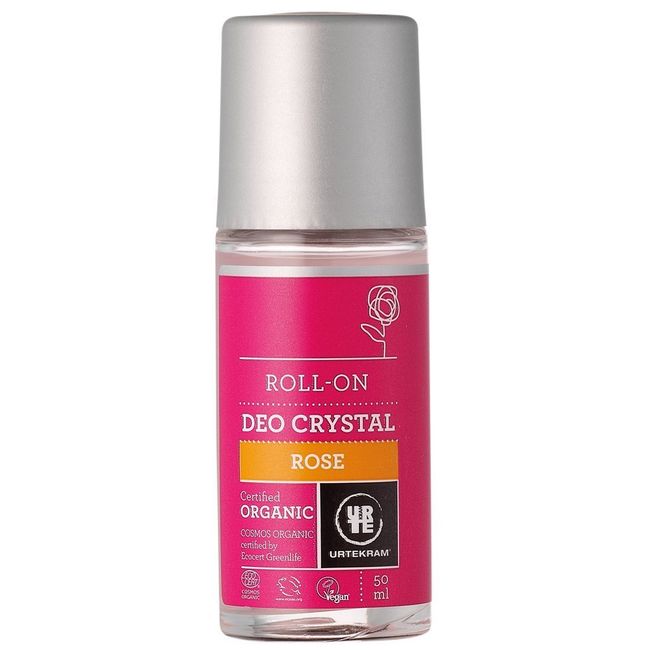 (Pack of 6) Urtekram - Rose Crystal roll on deodorant 50 ML