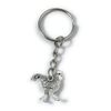 FizzyButton Gifts Cockerel Chicken Charm Keyring Key Ring with Silver Tone Keychain