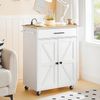 Kitchen Island with Power Outlet, Kitchen Storage Island with Large Worktop, Spi