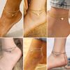 PROSTEEL Initial Anklet Letter Ankle Bracelets for Women