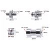 1/4" and 3/8" Converter Threaded Screws Adapter Mount Set for Camera Tripod N787