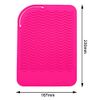 1 Pcs Heat Resistant Mat with Heat Resistant Gloves Silicone Heat Resistant Mat Portable Travel Anti-Scald Mat for Curling Irons Hair Straightener and Hair Styling Tools