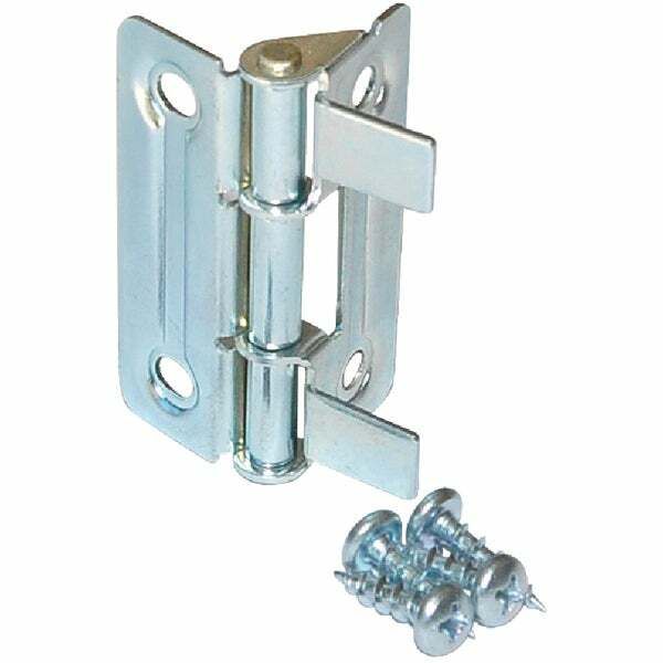 (3)-Johnson Hardware Silver/Zinc Bi-Fold Door Mounting Hinge 2/Pk 1805PPK2