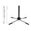Streamer Flag Pole Stand Foldable Standing + 8.5 ft (2.5 m) 3 Tier Telescopic Pole Set, Streamer Flag Starter Set