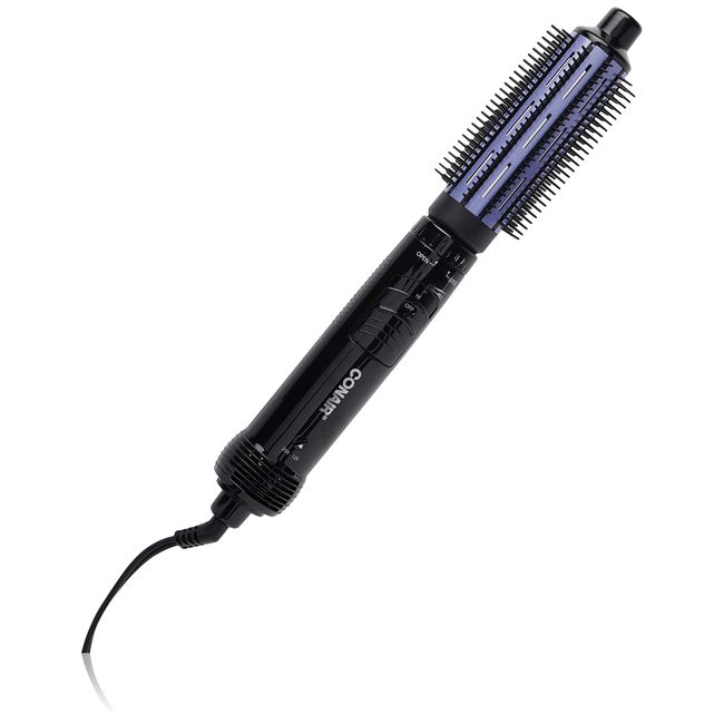 Conair Supreme 2-in-1 Hot Air Brush, Black & Purple