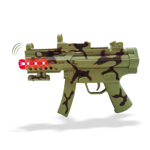 Mozlly Light Up Sonic Military Toy Gun - Light Up Guns for Kids with Sound, Military Camouflage Ranger Force Army Toy Gun for Kids, Great Party Favor Gun Toy, Cosplay Costume Prop Toy Gun - 11.5 Inch