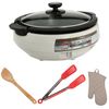 Zojirushi EP-PBC10 Gourmet d'Expert Electric Skillet with Accessory Bundle