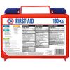 Be Smart Get Prepared 180 Piece First Aid Kit: Clean, Treat, Protect Minor Cuts, Scrapes. Home, Office, Car, School, Business, Travel, Emergency, Survival, Hunting, Outdoor, Camping & Sports, FSA HSA