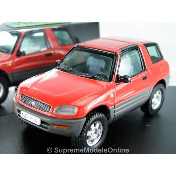 TOYOTA RAV4 MODEL CAR RED 1:43 SCALE VITESSE V98013 2 DOOR SUV MK1 MARK ONE K8