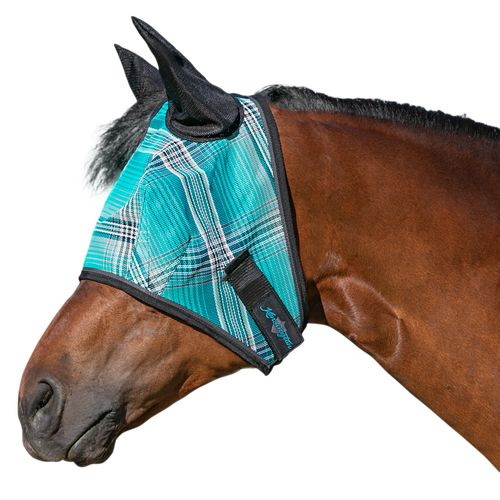 Kensington Signature Fly Mask w/Web Trim, Soft Mesh Ears & Forelock Opening Size: XL-Lrg.Horse Color: 2021 - Atlantis