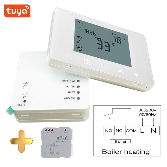 Tuya Wifi Smart Thermostat RF Wireless Wall-Hung Gas Boiler