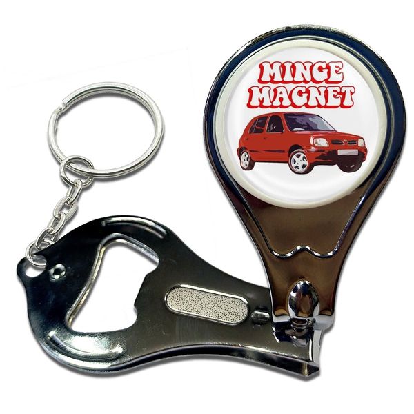 Minge Magnet - Key Ring Bottle Opener and Nail Clipper