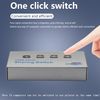 SinLoon 4-Port USB Printer Sharing Switch - 4 PCs Share 1 USB Device, High Speed Switcher for Printer, Scanner, External (1 to 4)