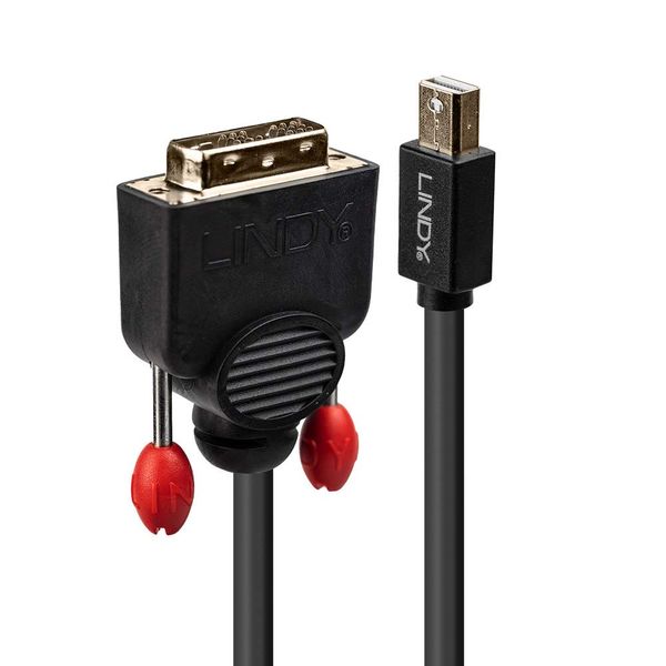LINDY 41953 3m Mini DisplayPort an DVI Kabel, Schwarz
