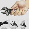 LMSAWK Adjustable Spanner, Plumbing Spanners Wrenches, Shifting Spanners with Soft Grip, Jaw Width 35mm, with Rubber Handle