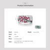 Santuzza 925 Sterling Silver Cherry Ring Created Ruby Cubic Zirconia Tree Branches Ring for Women (8)