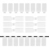 AIEX 60 x Reusable Writable Network Cable Labels, Replacement Electrical Cable Labels for Cable Management and Identification (White)