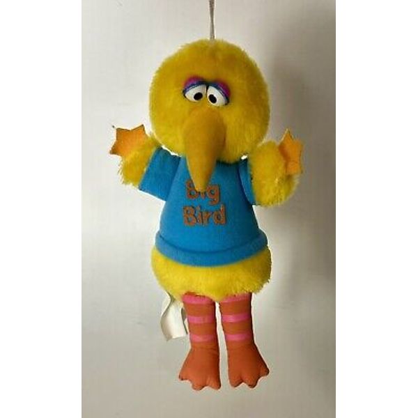 Vintage Playskool Big Bird from Sesame Street Plush Hanging Stuffed Animal Toy