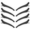 Hair Clip, Hair Clip, Beauty Industry, Anti-Slip Rubber, Set of 8 Hairpins, Approx. 11.5cm, Black