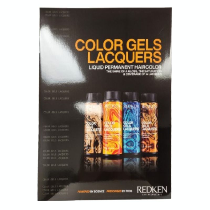 REDKEN Color Gels Lacquers Permanent Hair color SwatchBook Swatch Book ...
