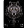 Spiral - WOLF DREAMS - Fleece Blanket with Double Sided Print
