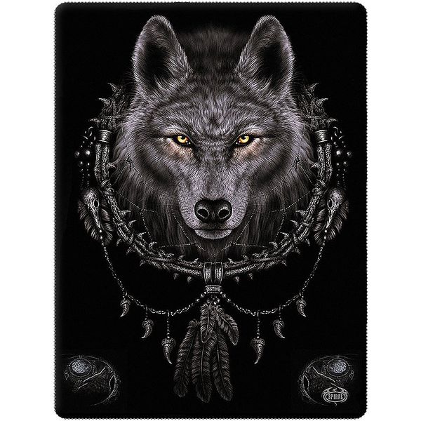 Spiral - WOLF DREAMS - Fleece Blanket with Double Sided Print
