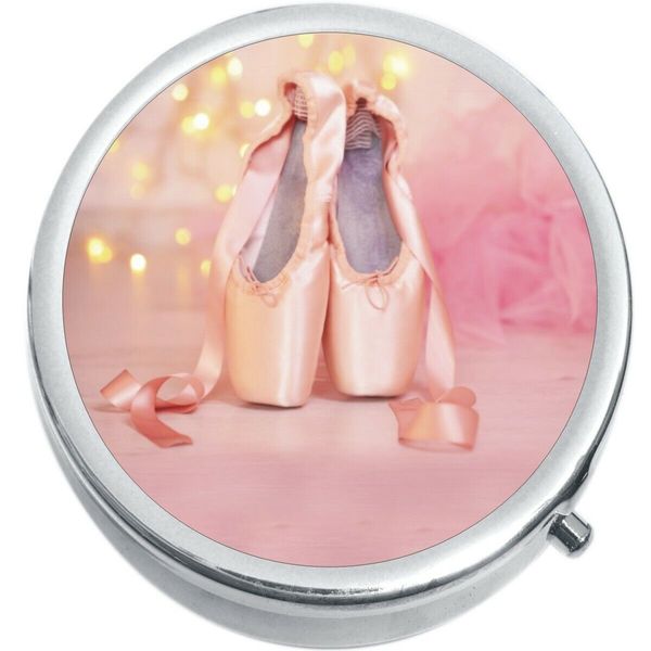 Ballet Dance Shoes  Medicine Vitamin Pill Box