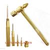 5 in 1Hammer Set Solid Brass Construction ( 4 Assorted Screwdrivers ) Tool