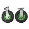 8 inch Heavy Duty Industrial Rubber Caster Wheels,4 Pack Rubber Inflatable