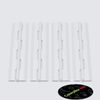 4X White Acrylic Hinges - No Glue Required. Self Adhesive. White Plastic 200mm