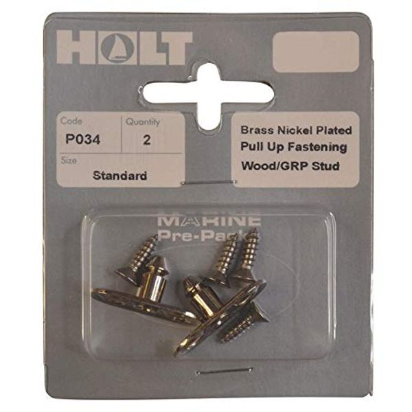 Boat Canopy Pull-Up Fixing Stud, Nickel-Plated Brass (2 Pack) (1)