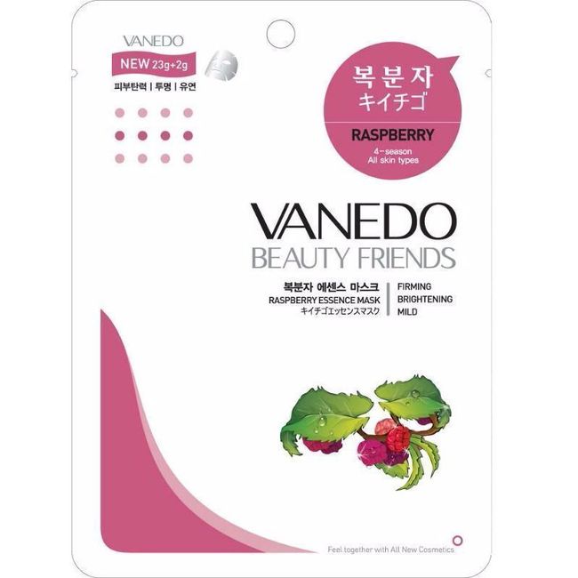 KOREA VANEDO Raspberry MASK PACK 10PCS NEW FACIAL MASK SHEET