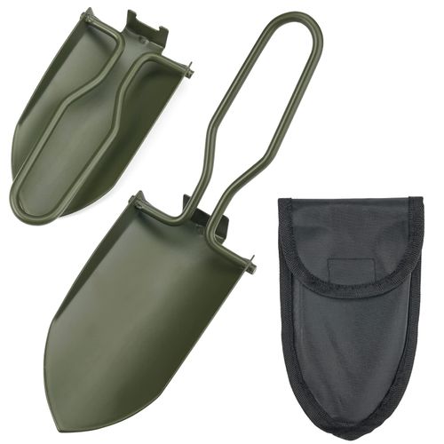 Folding Garden Shovel, Small, Mini Hand Shovel, Stainless Steel Foldable with Belt Bag, Folding Shovel, Folding Shovel, Survival Shovel, Spade for Garden, Flower Trowel, Camping, Outdoor